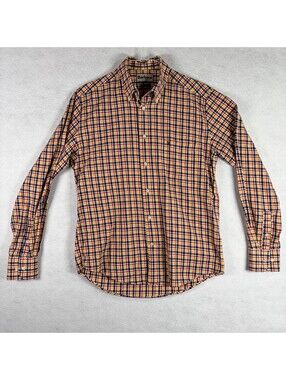 Barbour Regular Fit Plaid Button Down Shirt Men's Large Multicolor Long Sleeve